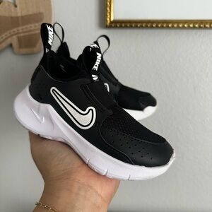 Nike Kids Black and White Slip-On Sneakers